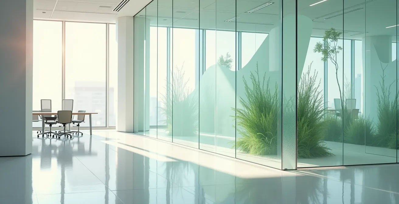 Abstract architectural composition representing systemic wellness integration